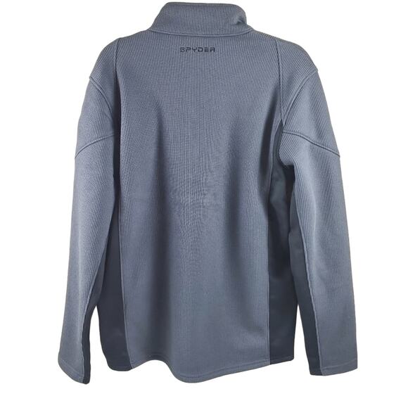 Spyder Bandit 1/2 Zip Fleece Jacket, EBONY Size Medium - Picture 3 of 10